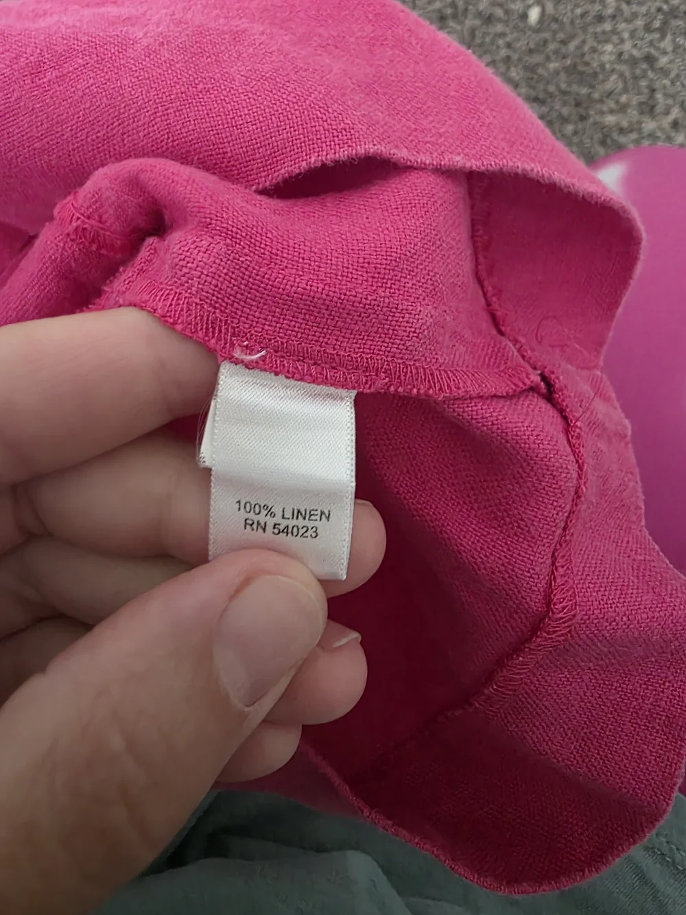 Banana Republic 100% Linen Pink Shift Dress Size 14 Cap Sleeve Summer Dress - Picture 5 of 5